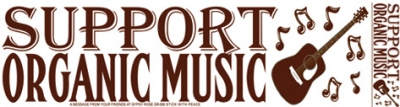 SUPPORT ORGANIC MUSIC BUMPER STICKER