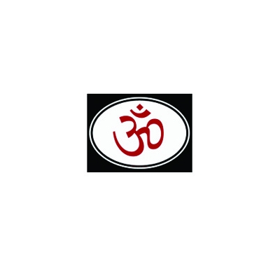 OM OVAL BUMPER STICKER