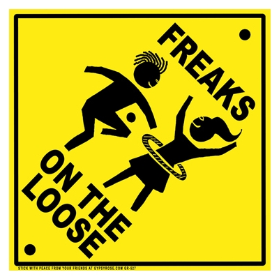 Freaks On The Loose Sticker