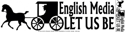 English Media Let Us Be Sticker