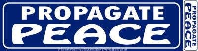 Propagate Peace Sticker
