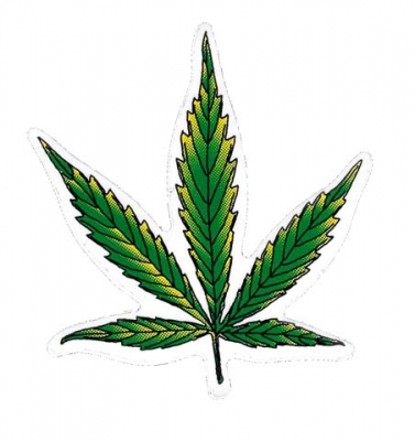 Cannabis Leaf Sticker