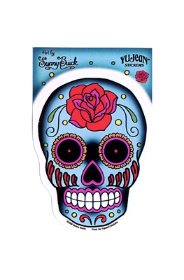 ROSE SUGAR SKULL STICKER