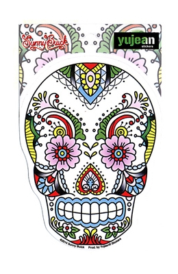 Sugar Skull Sunny Buick's Lace Sticker