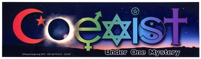 COEXIST UNDER ONE MYSTERY STICKER