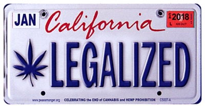 CALIFORNIA LEGALIZED STICKER