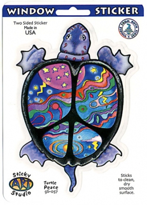 Turtle Peace Sticker