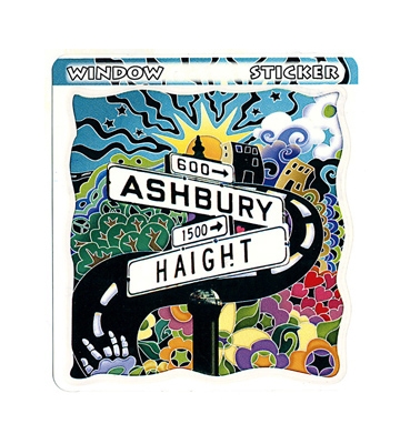 HAIGHT ASHBURY STICKER