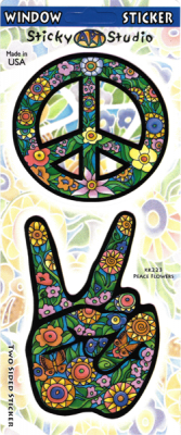 Peace Flower Sticker