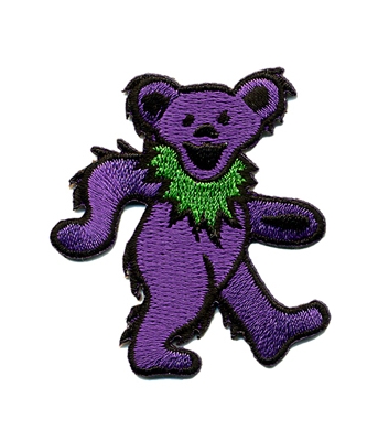 GRATEFUL DEAD SMALL ASSORTED DANCING BEAR PATCH