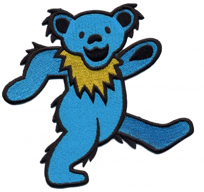 GRATEFUL DEAD EXTRA LARGE ASSORTED DANCING BEAR PATCH