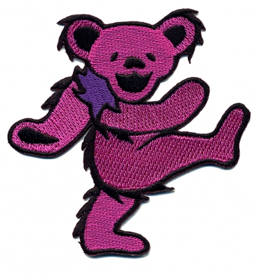 GRATEFUL DEAD LARGE ASSORTED DANCING BEAR PATCH