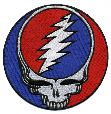 GRATEFUL DEAD XL STEAL YOUR FACE PATCH