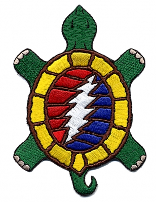 GRATEFUL DEAD LIGHTNING BOLT TURTLE PATCH