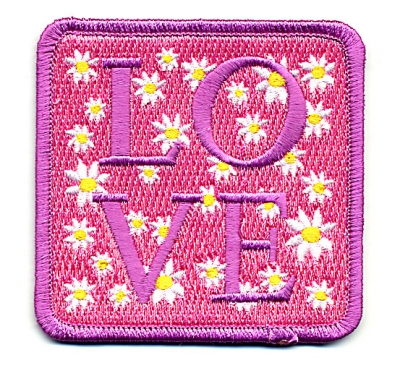 Pink Love & Daisies Patch