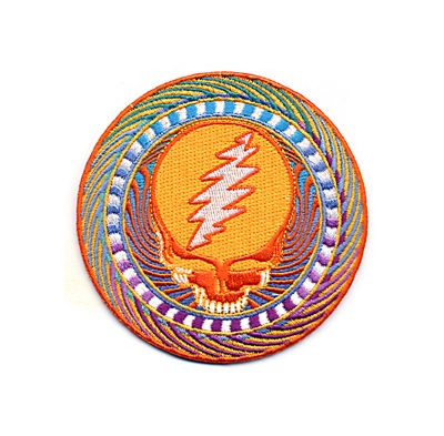 Grateful Dead Steal Your Face Orange Patch