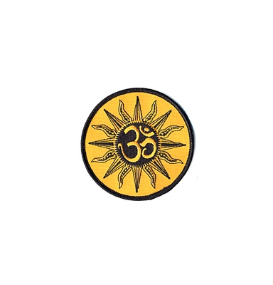 OM IN SUN CIRCLE PATCH