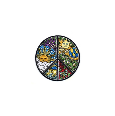 PSYCHEDELIC PEACE SUN NATURE PATCH