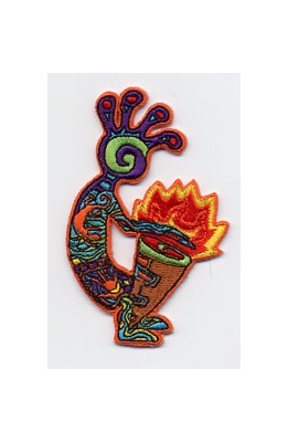 MULTI COLOR KOKOPELLI PATCH