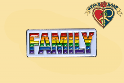 Family Rainbow Lapel Pin