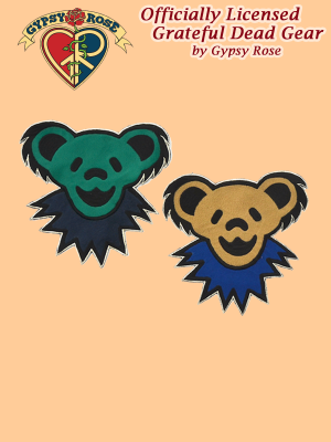 Grateful Dead Dancing Bear Face Fleece Applique