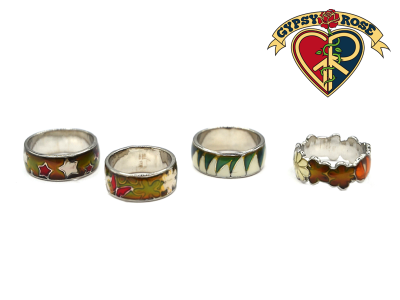 Assorted 60s Style Mood Rings