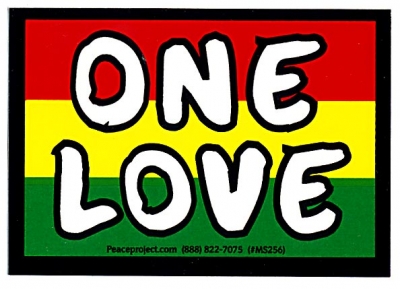 One Love Rasta Sticker
