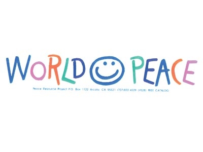 WORLD PEACE BUMPER STICKER
