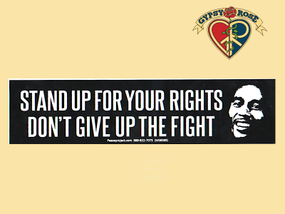 Stand Up For Your Rights Don't Give Up The Fightsticker