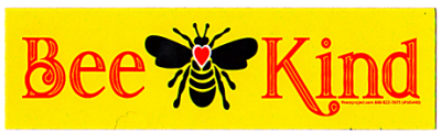 Small Bee Kind Sticker