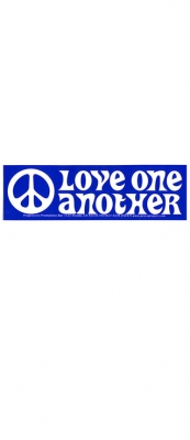 LOVE ONE ANOTHER BUMPER STICKER