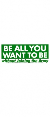 BE ALL YOU WANT TO BE WITHOUT... BUMPER STICKER