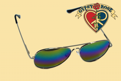 Rainbow Mirror Aviator Sunglasses