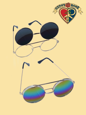 Vintage Lennon Flip Up Sunglasses
