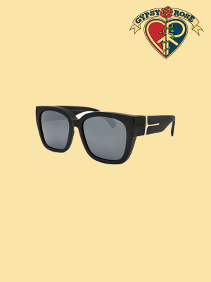 Polarized Lens Hexagon Sunglasses