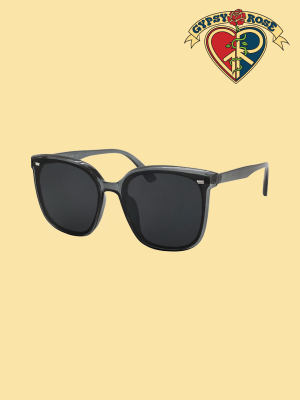 Smoke Mirror Lens Round Sunglasses