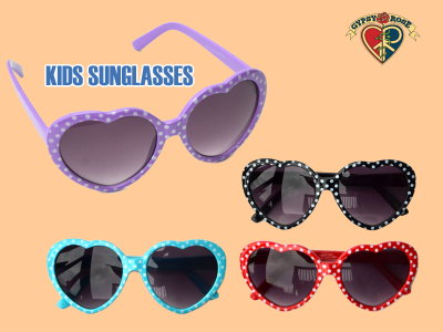 Asst Color Hearts Sunglasses