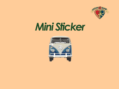 Peace Van Sticker