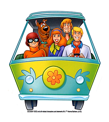 MYSTERY MACHINE WITH THE GANG STICKER