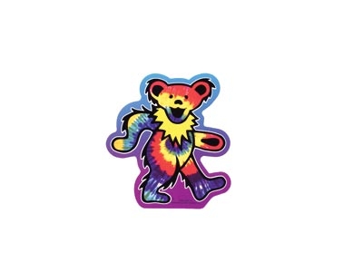 GRATEFUL DEAD TIE DYE DANCING BEAR STICKER