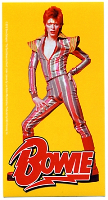 ORANGE HAIR BOWIE STICKER