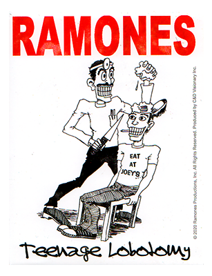 Ramones Teenage Lobotomy Sticker