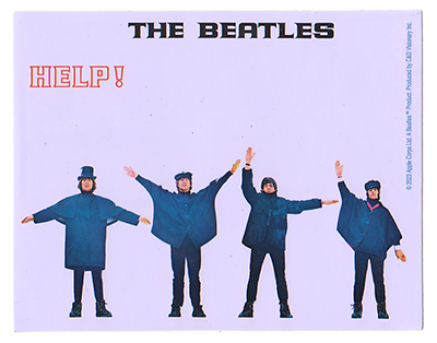 The Beatles Help Sticker