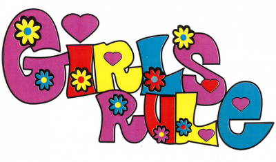 Girls Rule Stickers