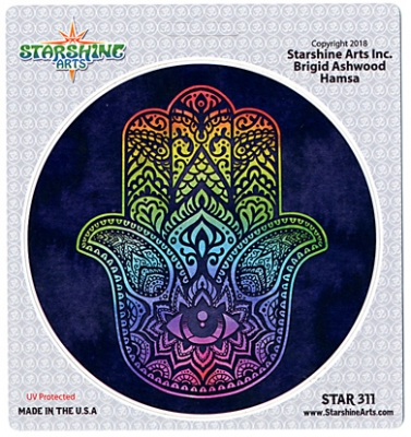 TYE DYE HAMSA STICKER