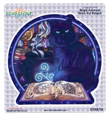 Black Cat Magik Sticker