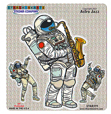 Astro Jazz Sticker