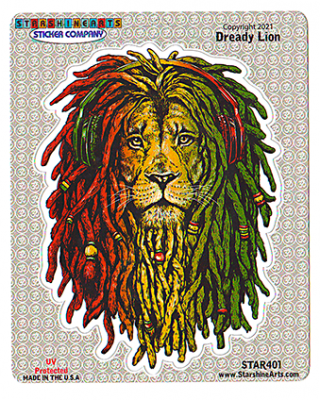 Dready Lion Sticker