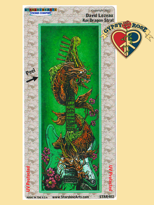 Koi Dragon Strat Sticker