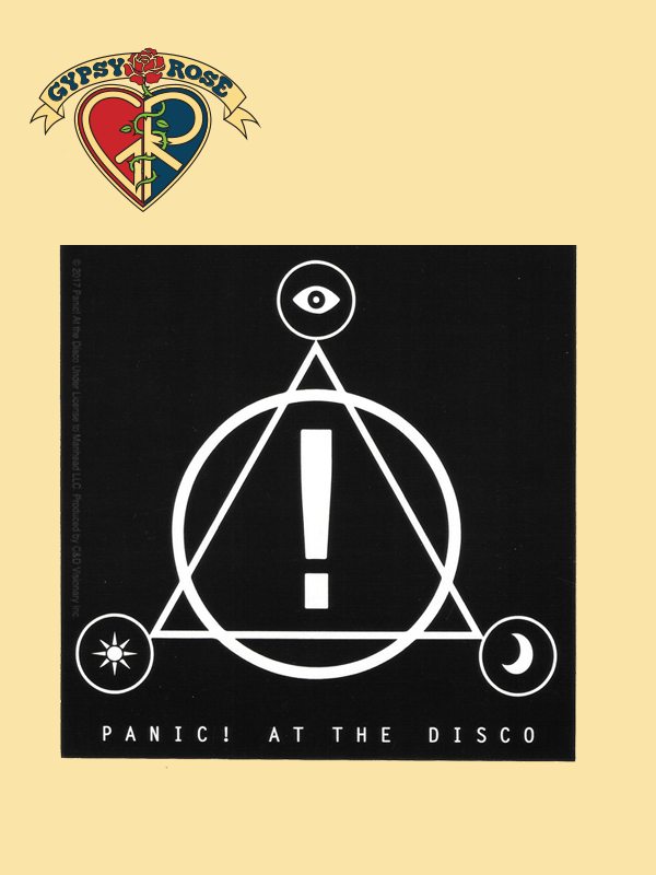 Panic At The Disco Triangle Logo Sticker Gypsy Rose